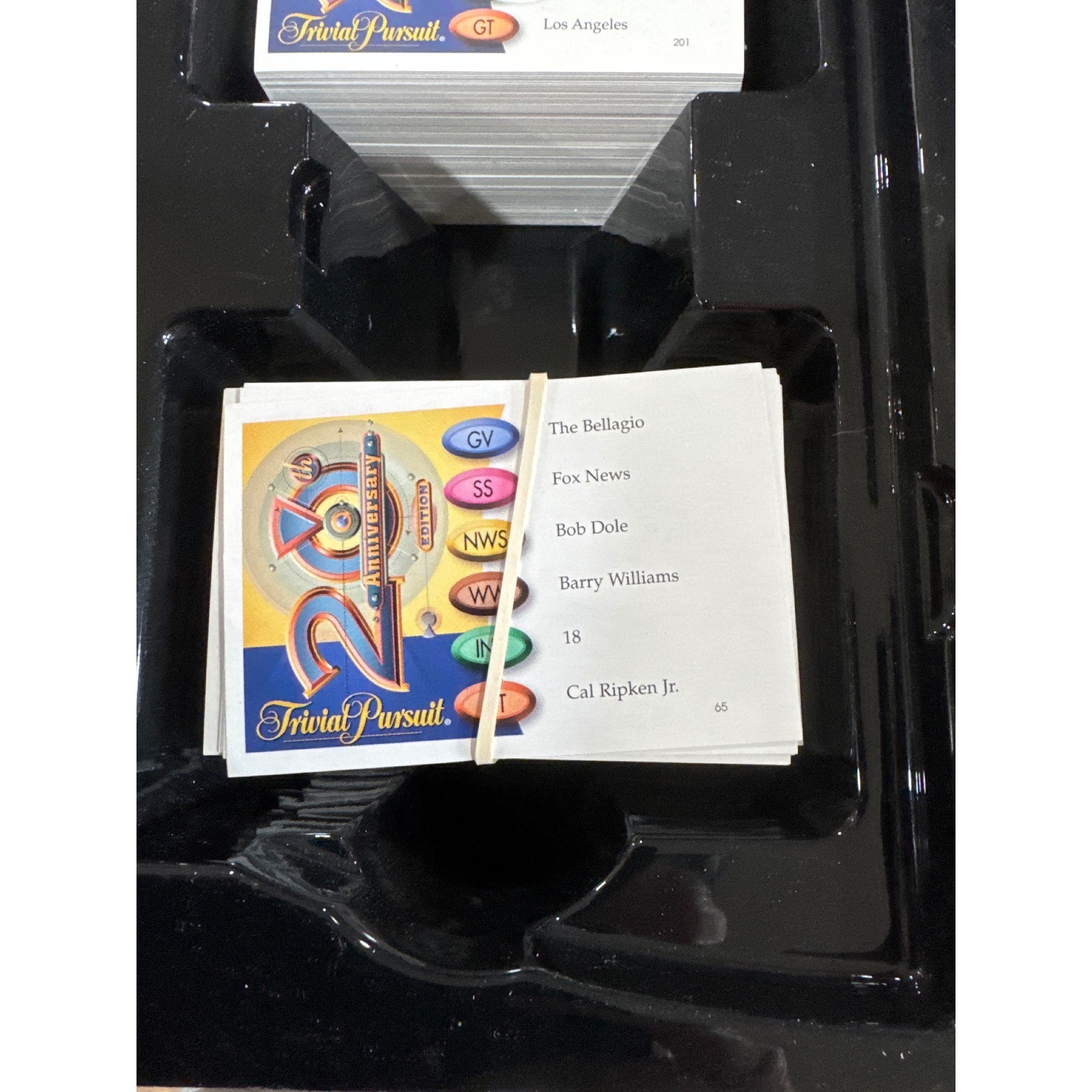 Trivial Pursuit 20th Anniversary Edition 2002 Board Game w Instructions