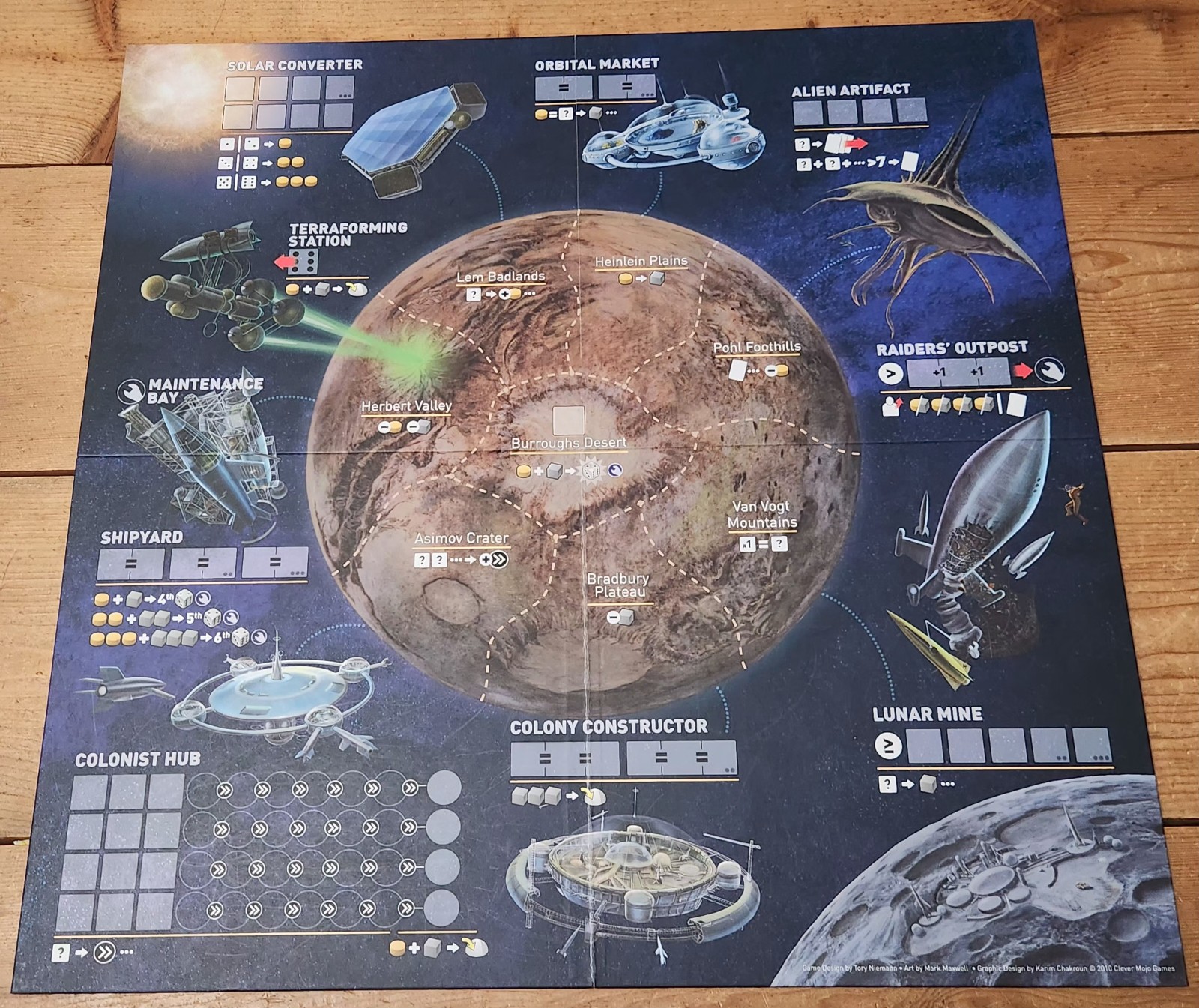 Alien Frontiers Board Game Clever Mojo Games 2010