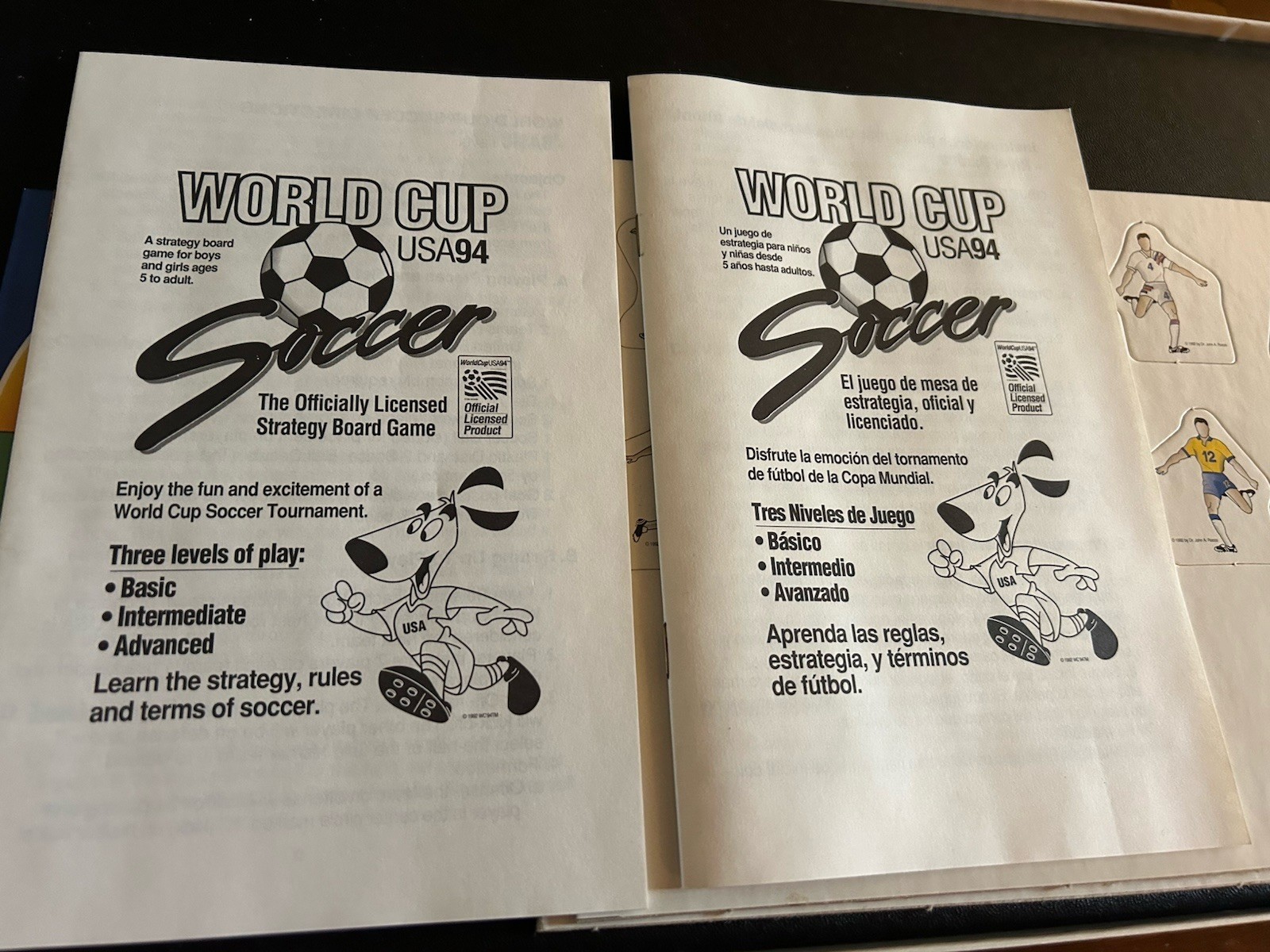 World Cup USA 94 Soccer Strategy Board Game Vintage 1992 Official Unplayed