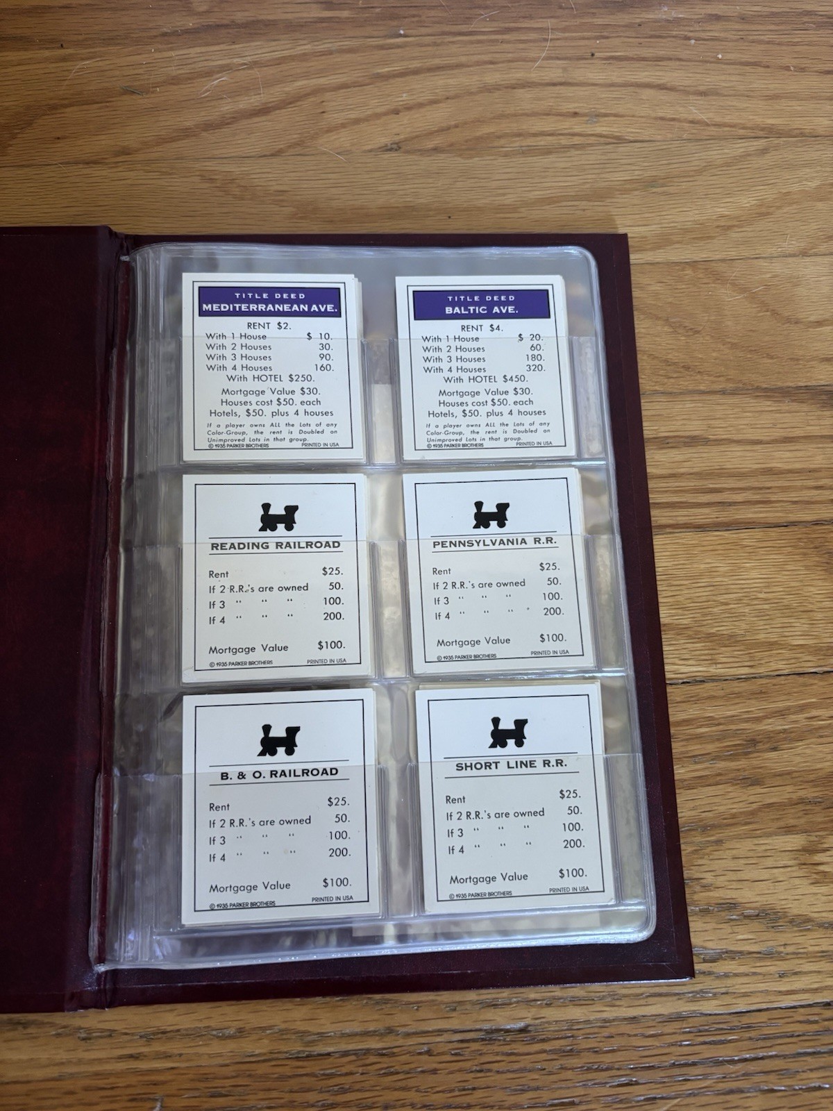 1991 Franklin Mint Monopoly Collector’s Edition Wooden Luxury Game See Pictures