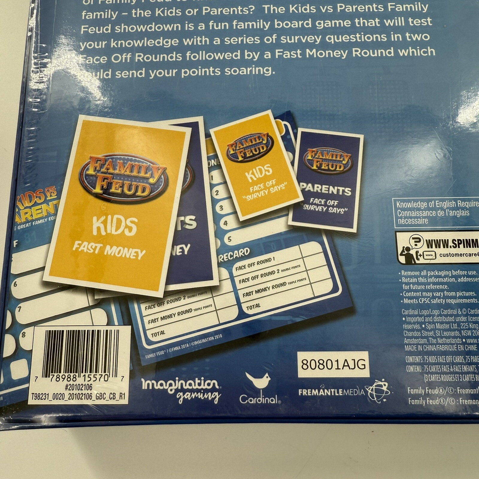 Family Feud Kids VS Parents Edition Family Game Night New Factory Sealed