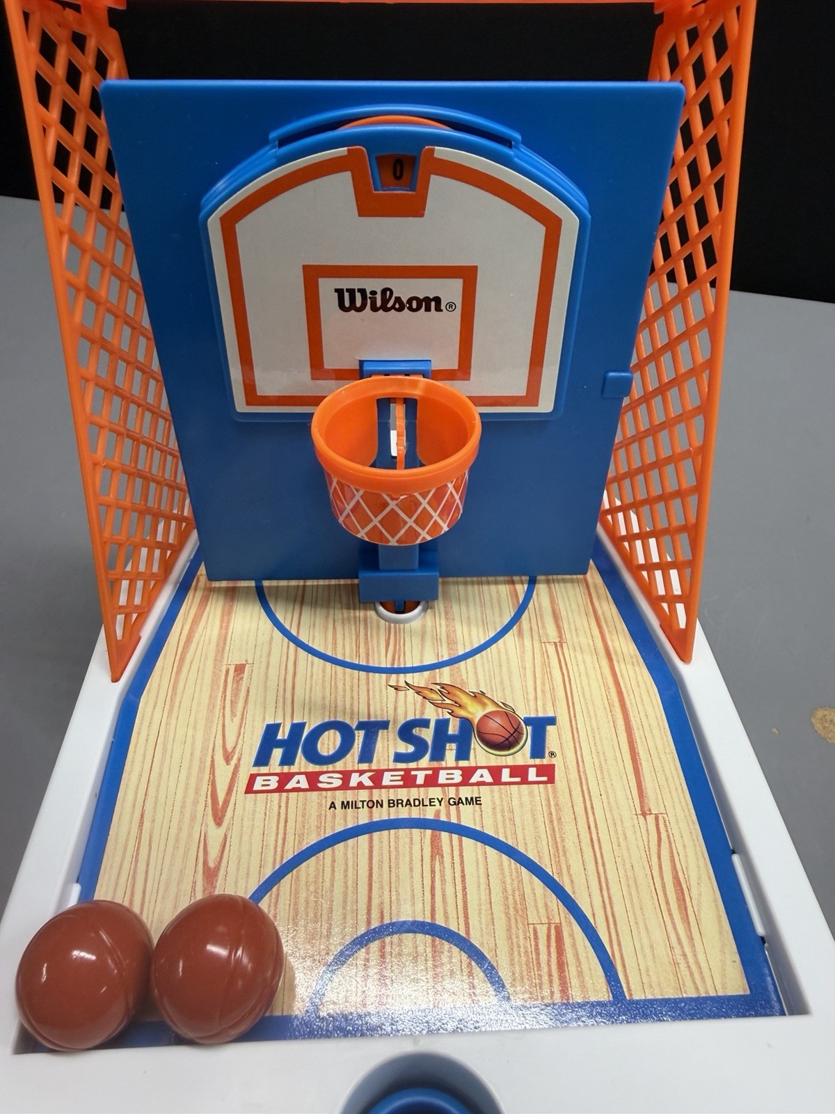 Hot Shot Basketball Vintage 1992 Motorized Travel Game Milton Bradley Complete