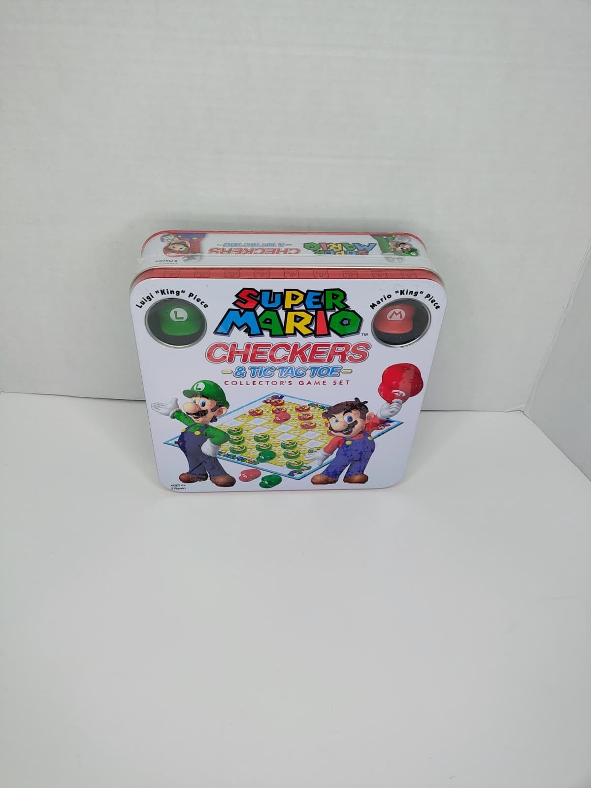 Super Mario Checkers & Tic-Tac-Toe Collector’s Tin Game USAopoly SEALED BrandNEW