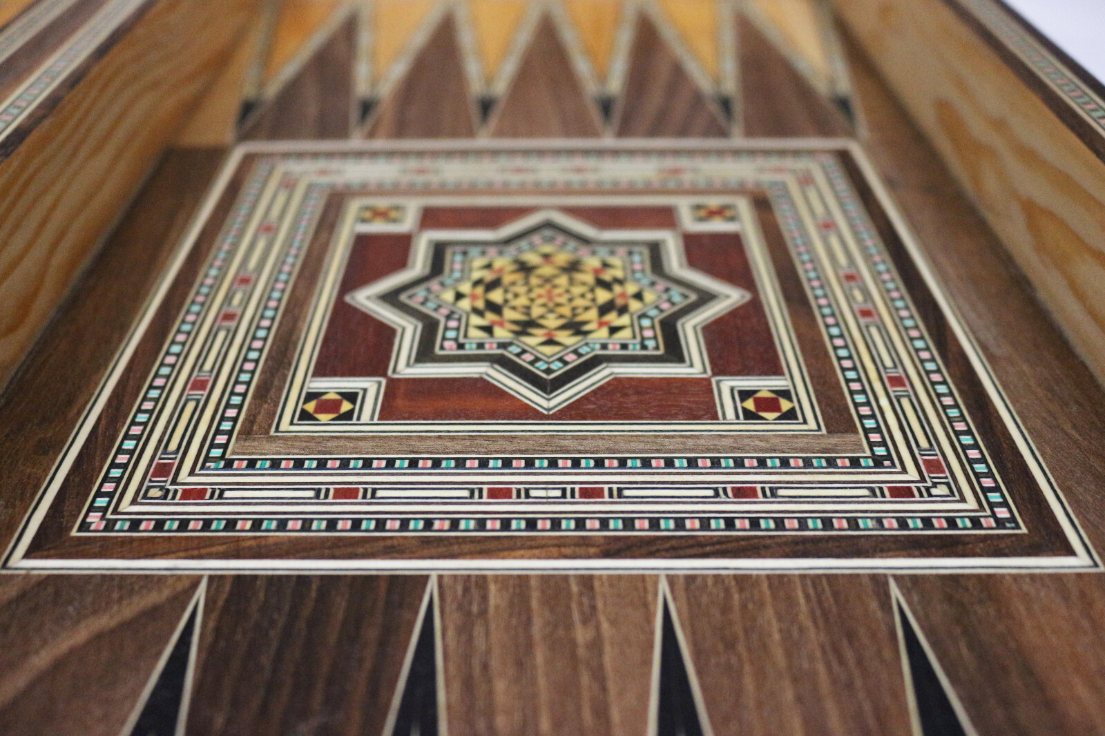 Wooden Backgammon/Chess Board Including Wooden Bricks BT525 S