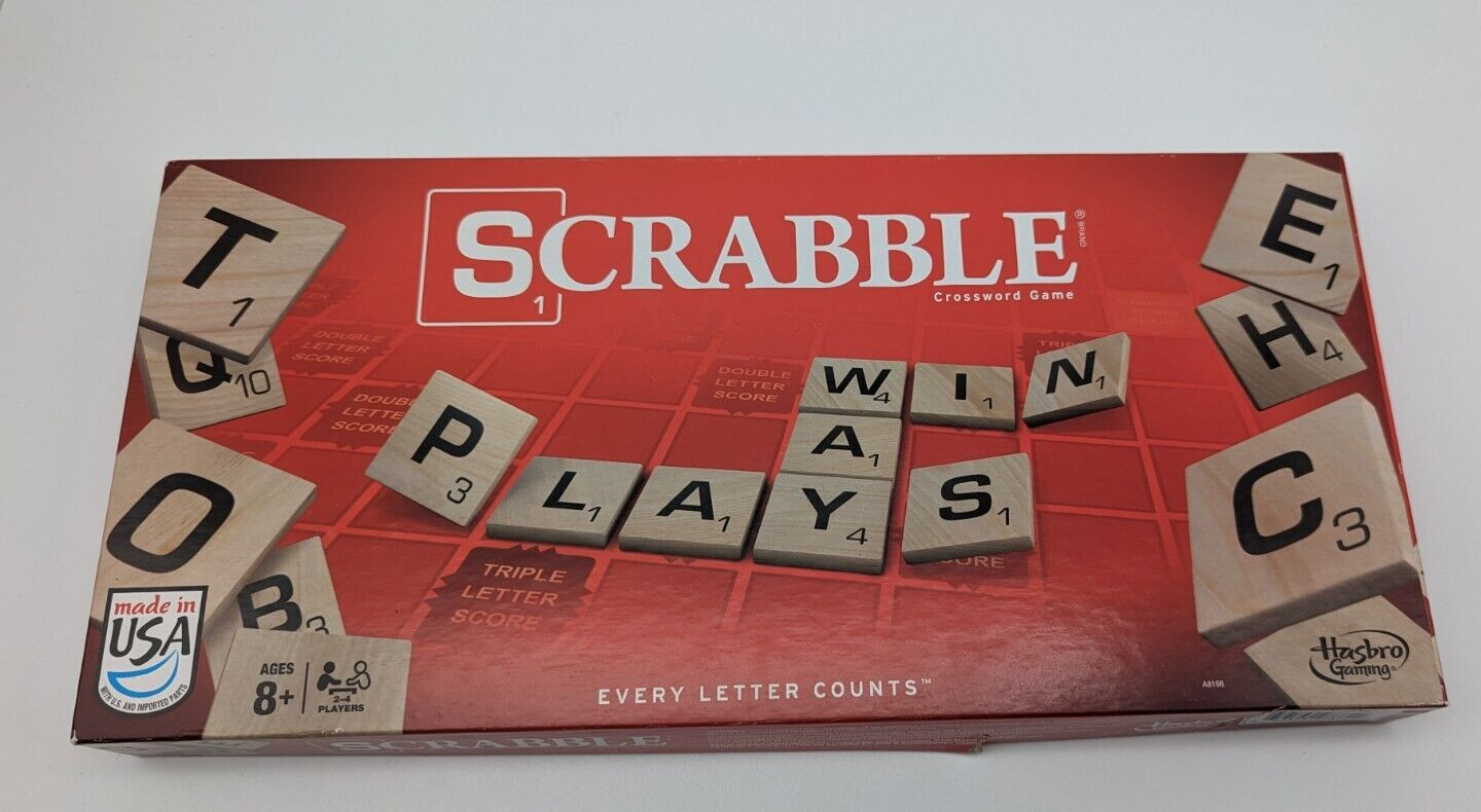 Hasbro Scrabble Family Board Game 2013 Minor Box Damage Complete