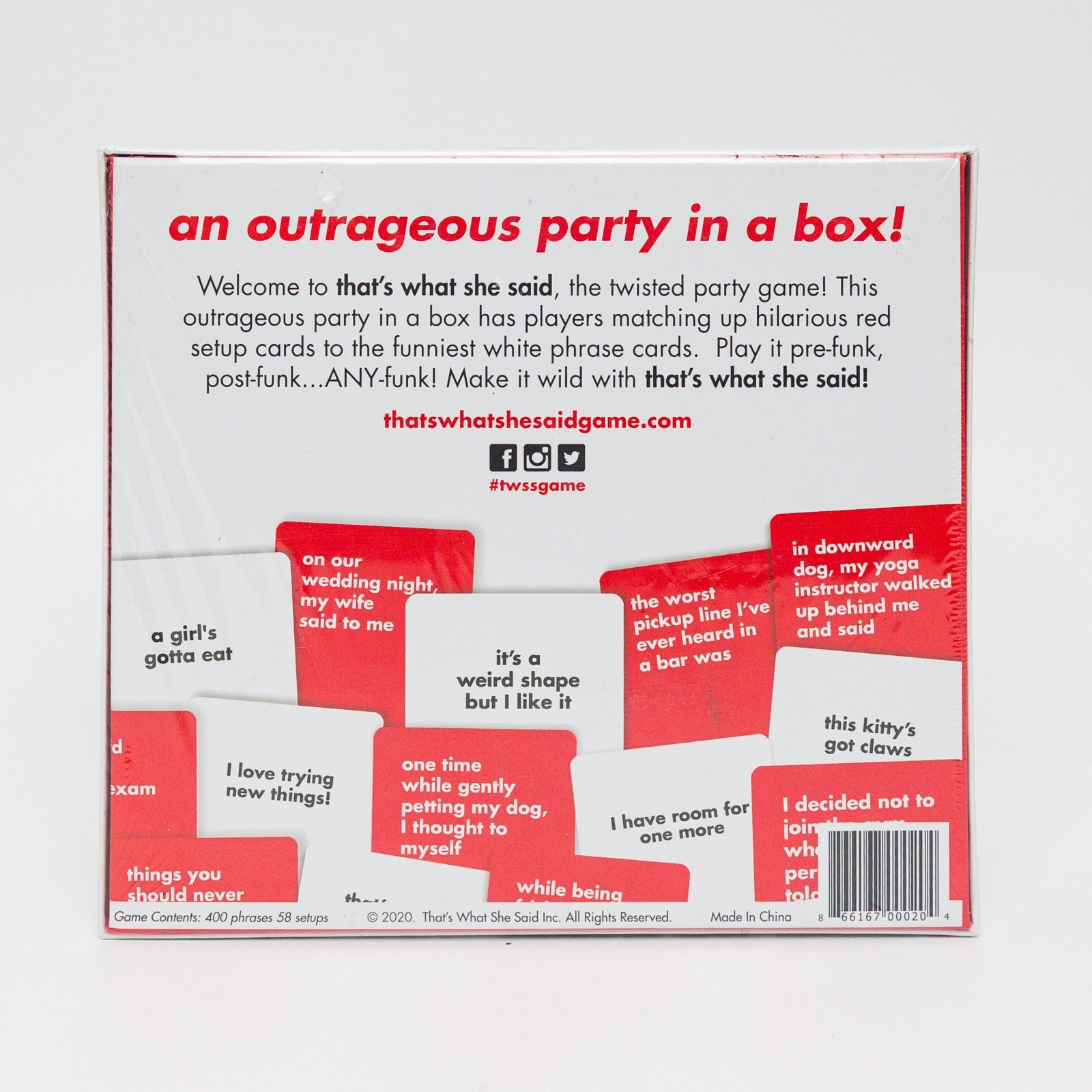 BRAND NEW That’s What She Said Party Card Game