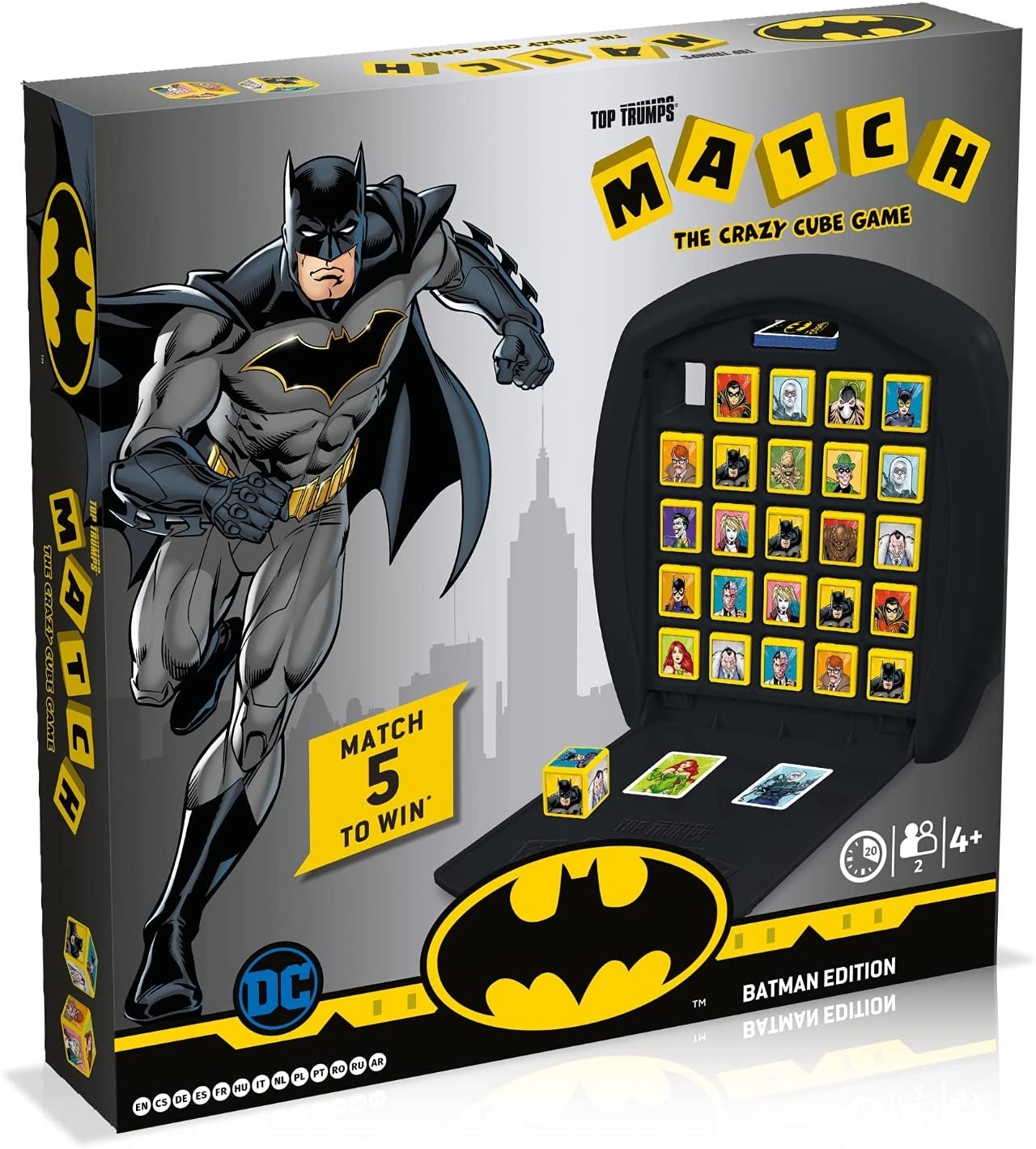 WINNING MOVES – BATMAN Match – 4 Year Dice – – WIN01748