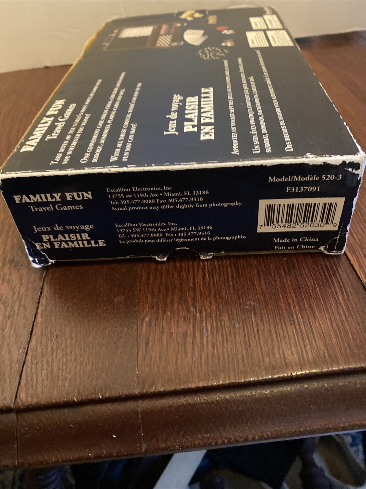 Family Fun 7-in-1 Travel Games By Excalibur Electronics New In Box