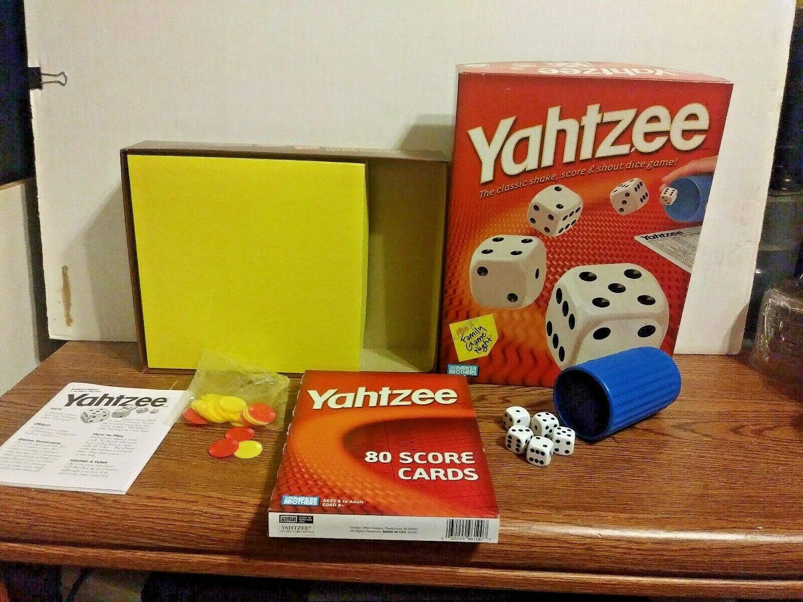 Yahtzee Game 8+ 1 or More Players 1998 Word Games
