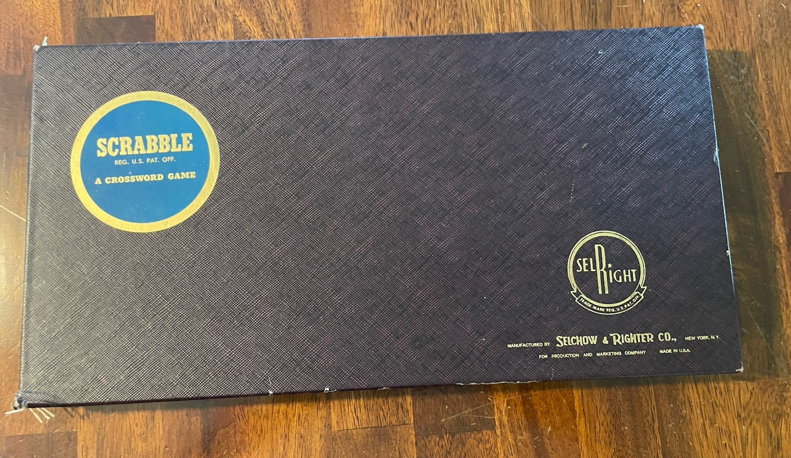 Vintage Scrabble Board Game SELRIGHT Selchow & Righter 1948/1949/1953 COMPLETE
