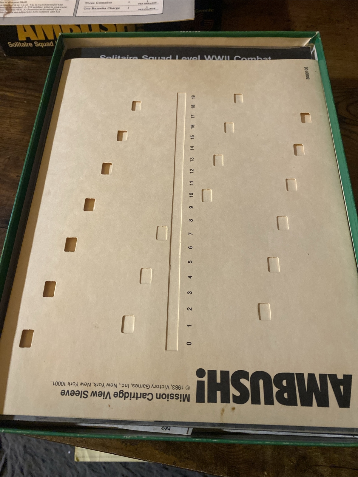 Ambush! Vintage Board Game by Victory Games Inc. VG Condition, Complete