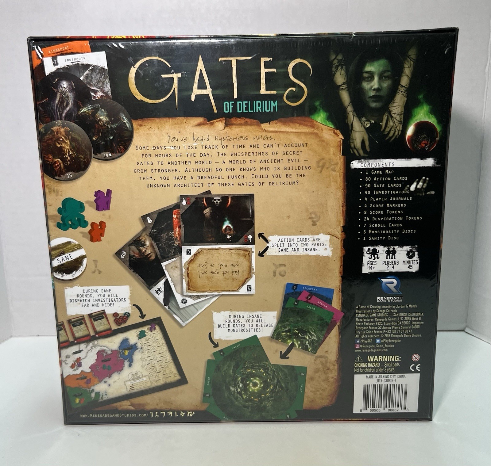 Gates of Delirium Board Game 2018 Renegade NEW Sealed Horror