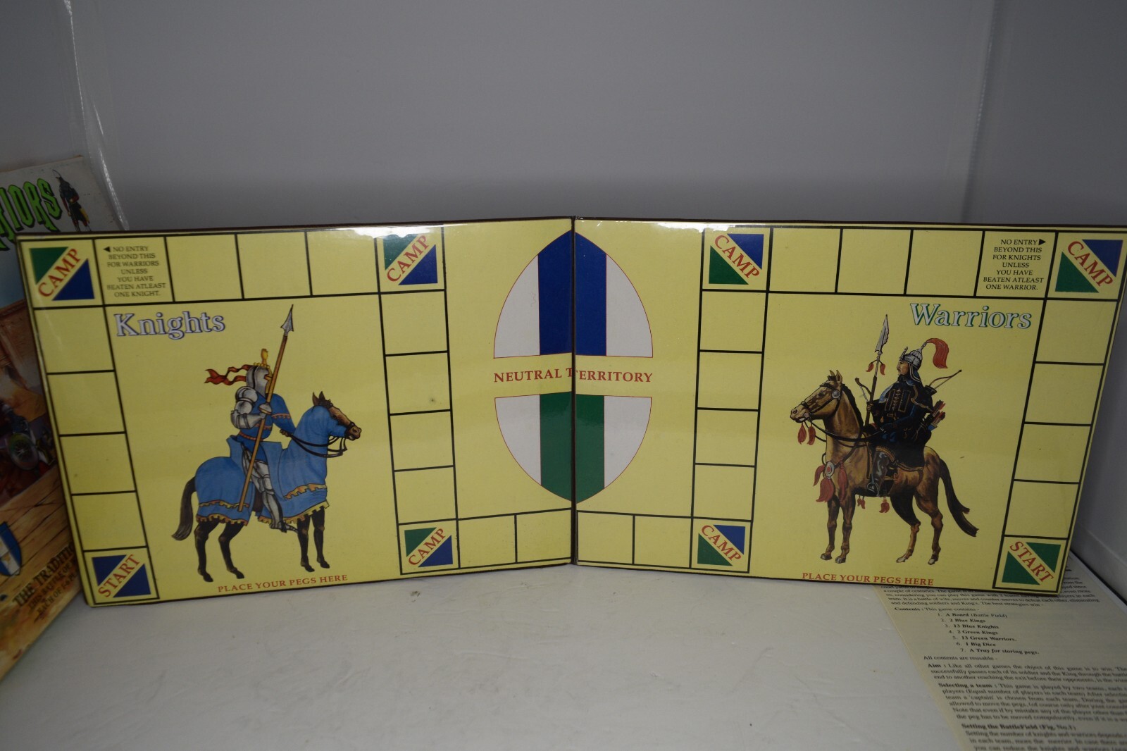 Indian Dadoo Knights and Warriors Game of Wits Board Game Complete Rup Ratna