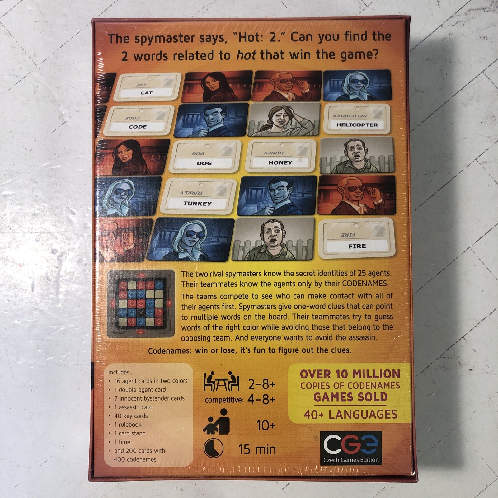 Codenames Board Game Czech Games Vlaada Chvatil Party Word Game NEW – Free Ship