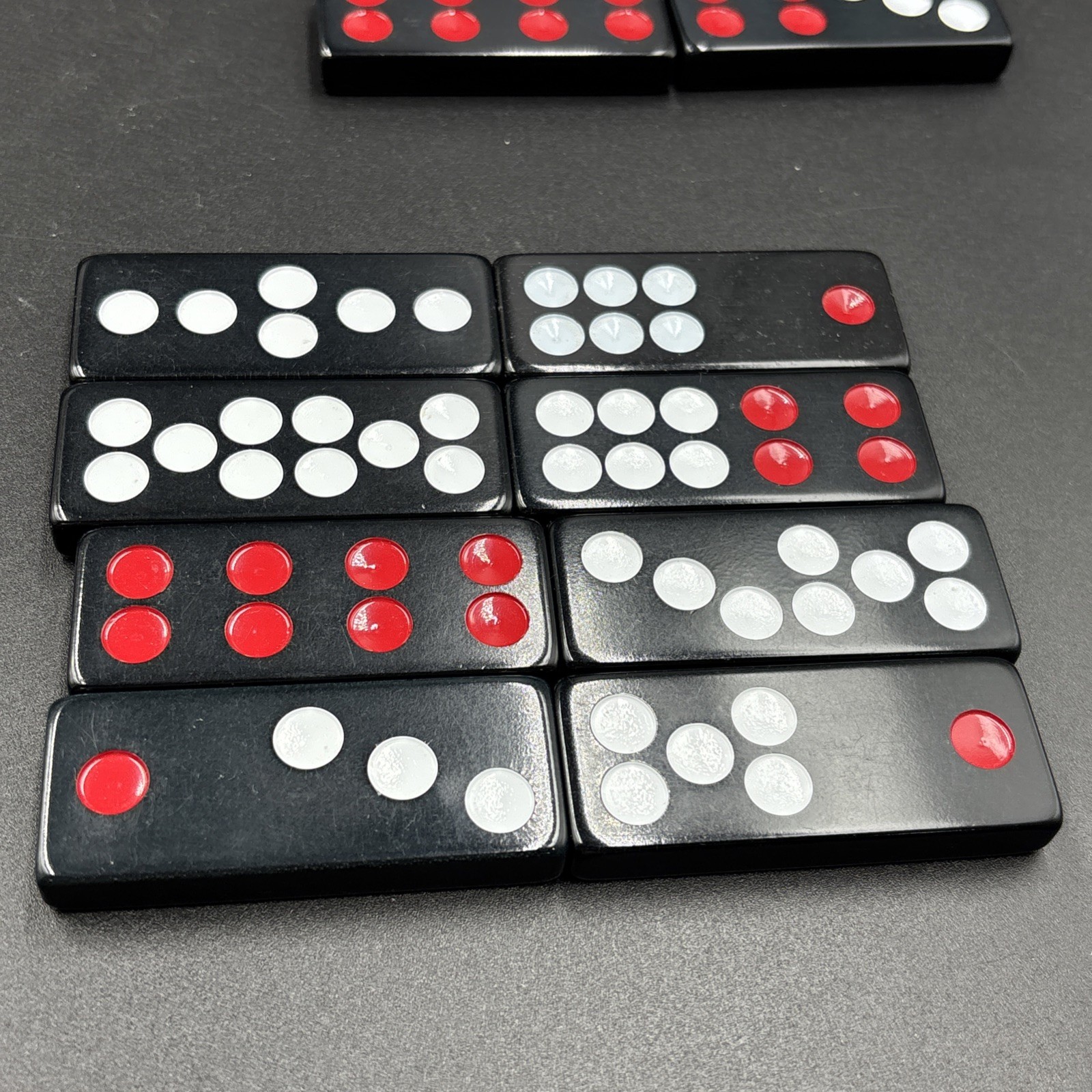 Vtg Hong Kong Travel Mah Jong Domino Set – Ying Fat Cheung – Faux Alligator