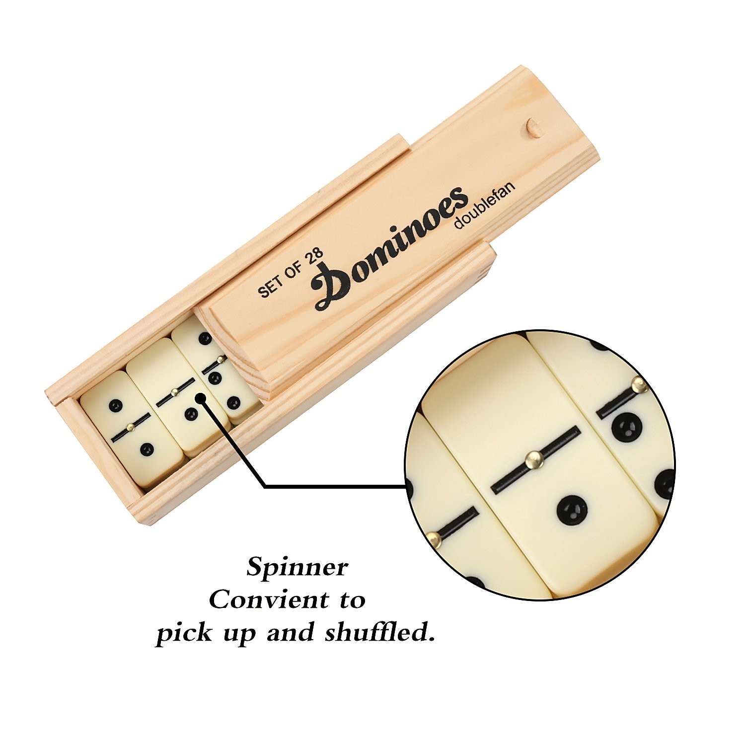 Dominos Set for Adults, Double 6 Domino Game, Double Six Standard Domino with