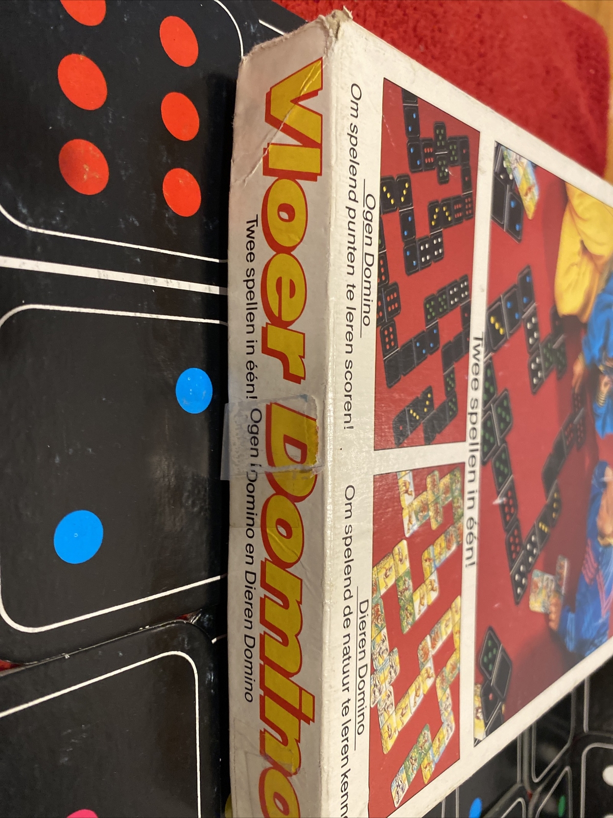 Vloer Domino Game Animals Leerspel Vintage Hema BV Amsterdam Dutch Game