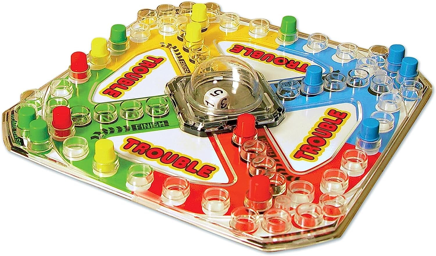 Pop-O-Matic Trouble Board Game – Family Game Night Kids Adults Original Classic