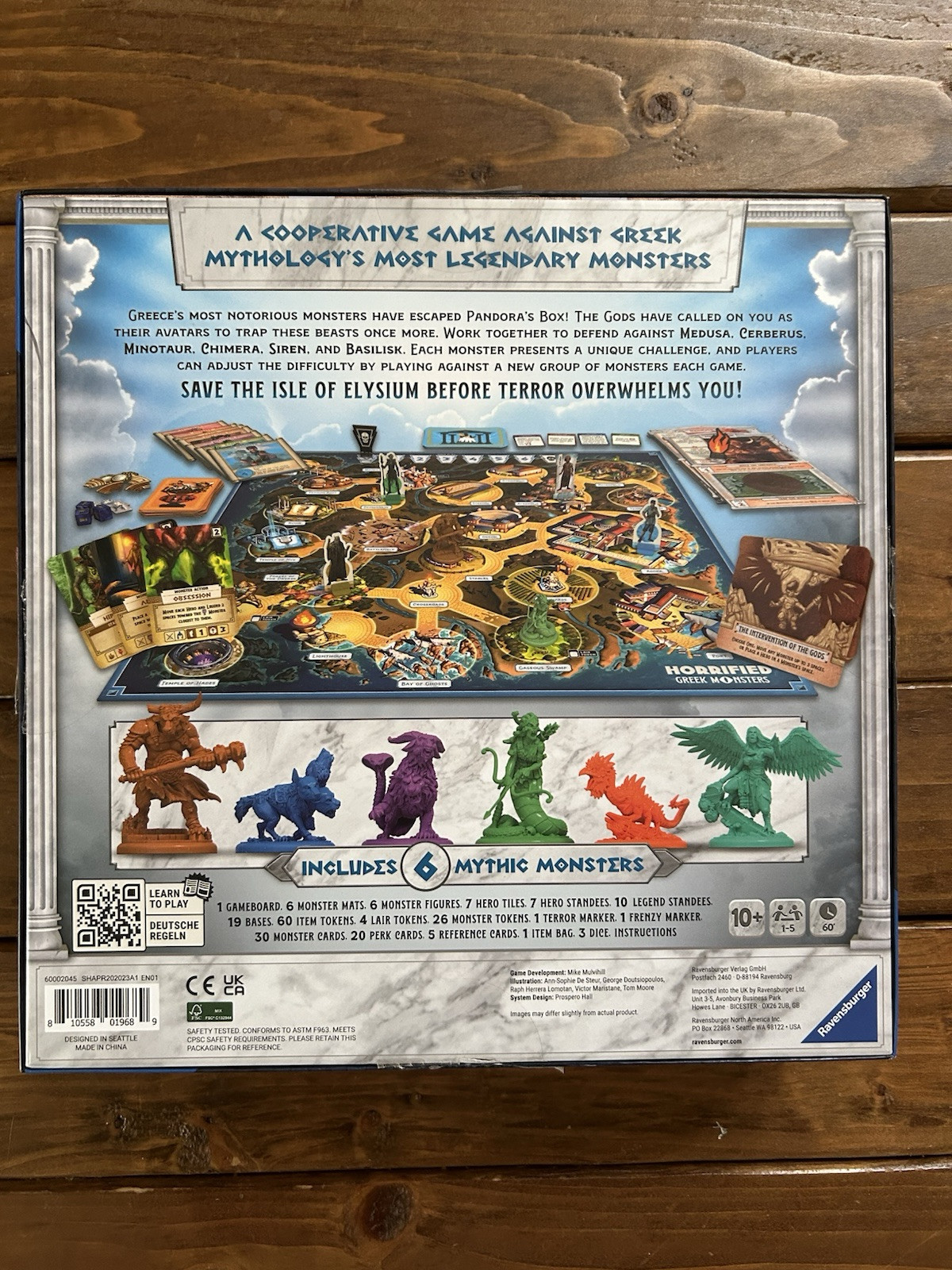 HORRIFIED! Board Game Bundle Universal & Greek Monsters (New/Unplayed)