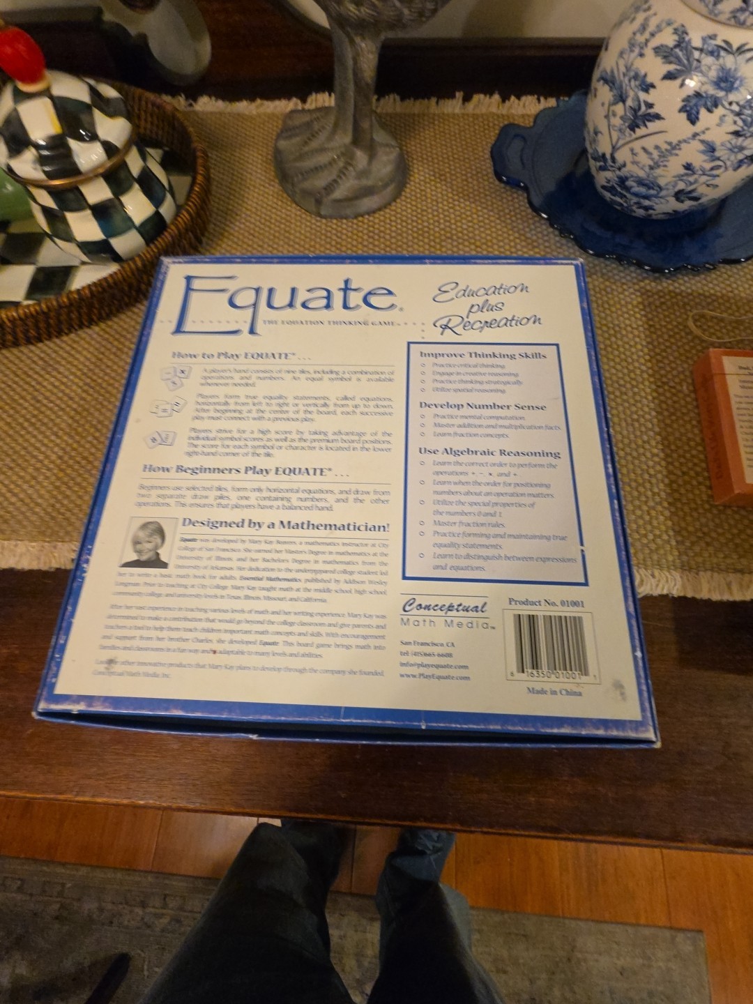 Equate The Equation Thinking Board Game – Home School – Math – Complete