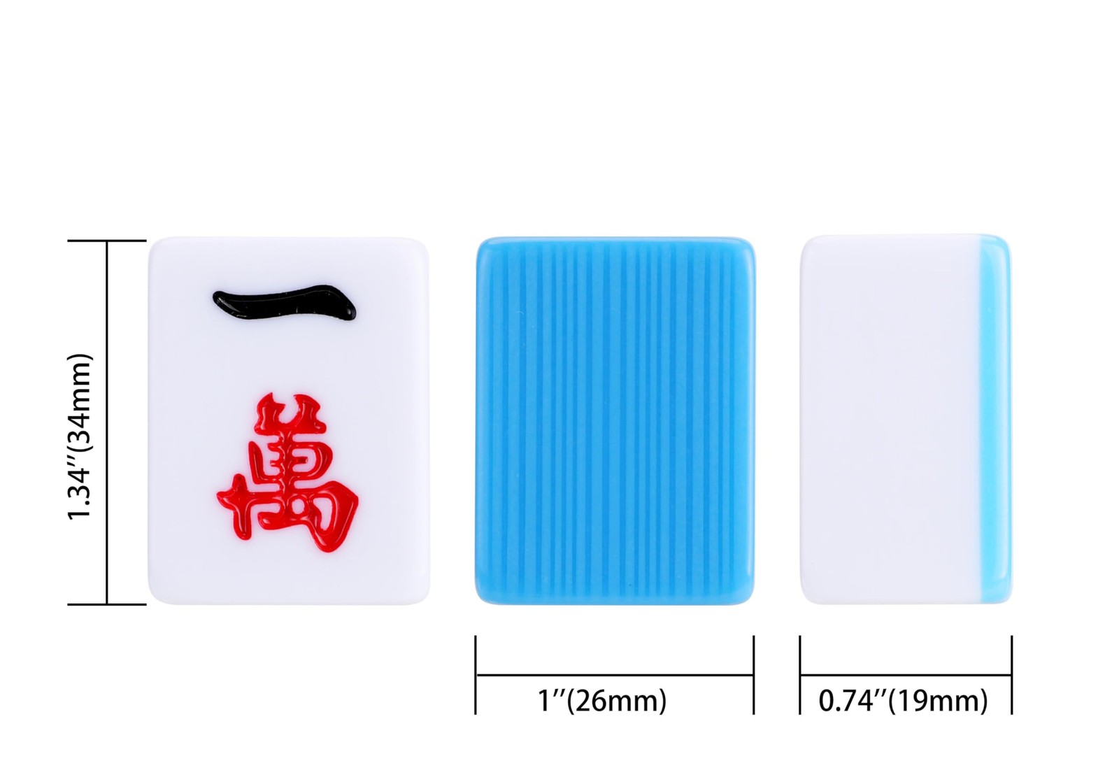 Mose Cafolo Traditional Chinese Mahjong Set – 144 Melamine 34mm Standard Size…