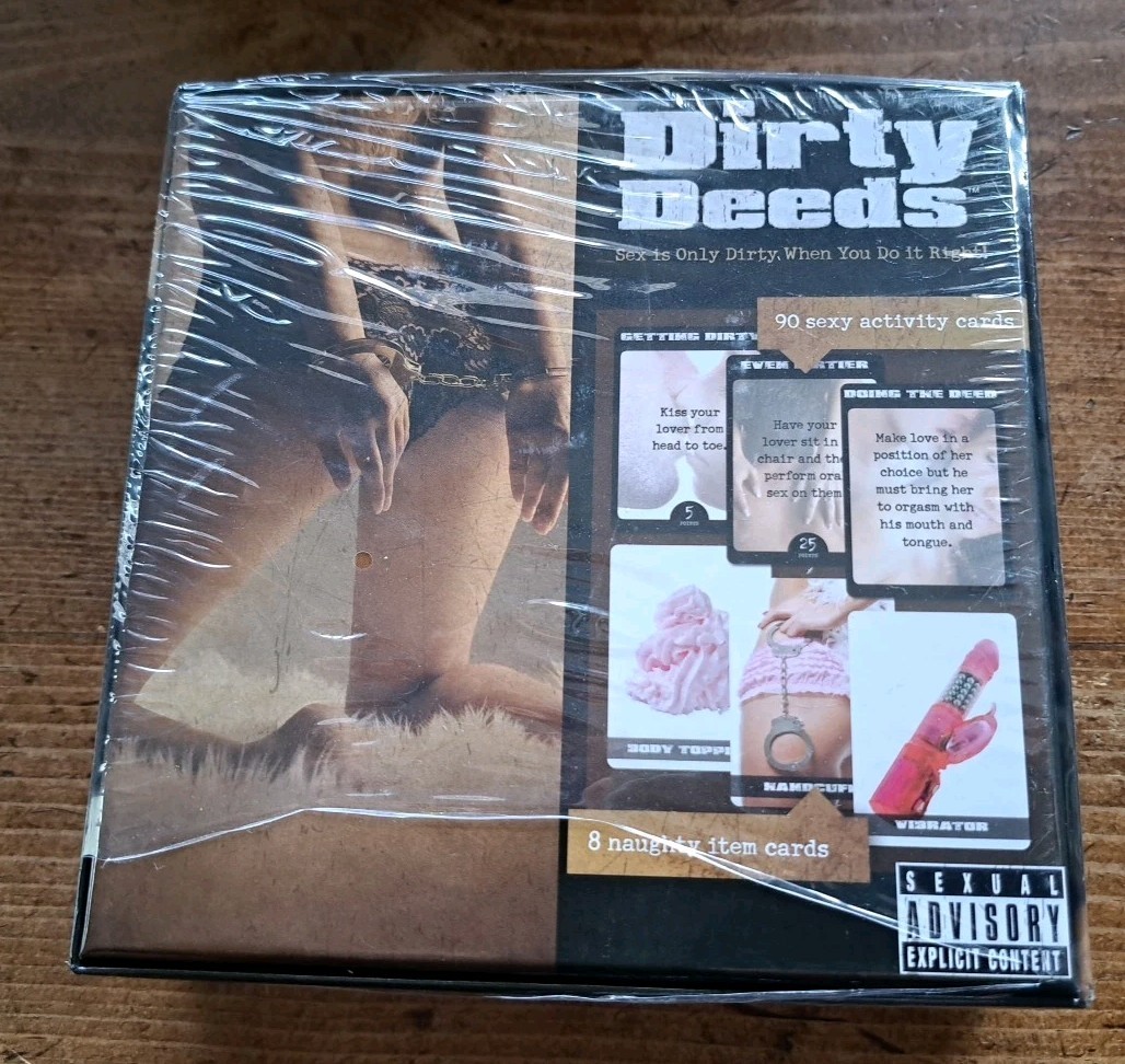 New “Dirty Deeds” Sexy/Romantic Adult Activity Game 92 Cards Factory Sealed