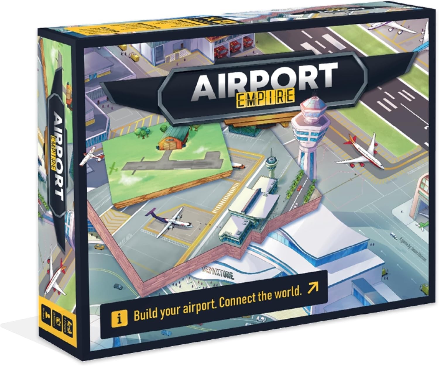 Airport Tycoon Strategy Board Game – 2 Player Economic Fun for Ages 10+ | 60-90