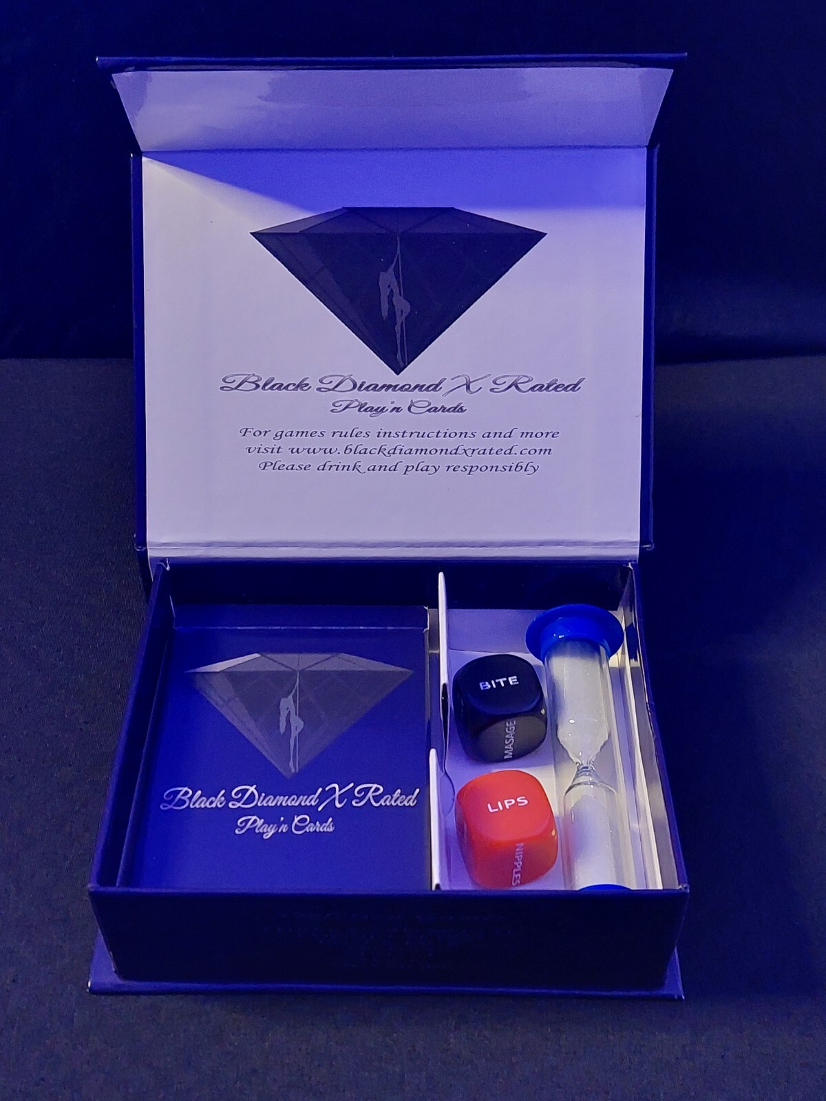 Black Diamond X Rated, sex games, party games, dice game, drinking games, 4 play