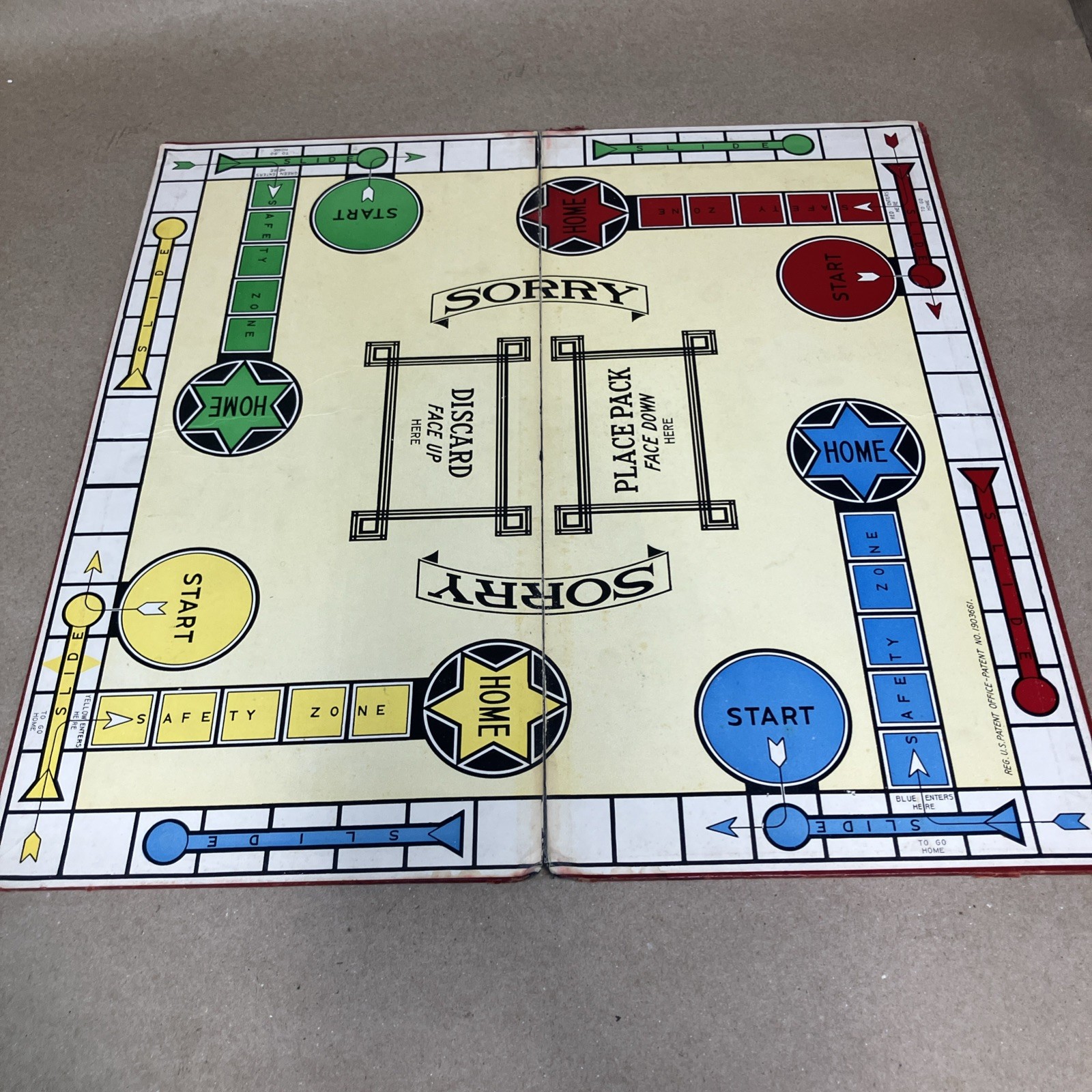 1930’s? The Fashionable English Game “Sorry”! RARE! See Pics! Board Only