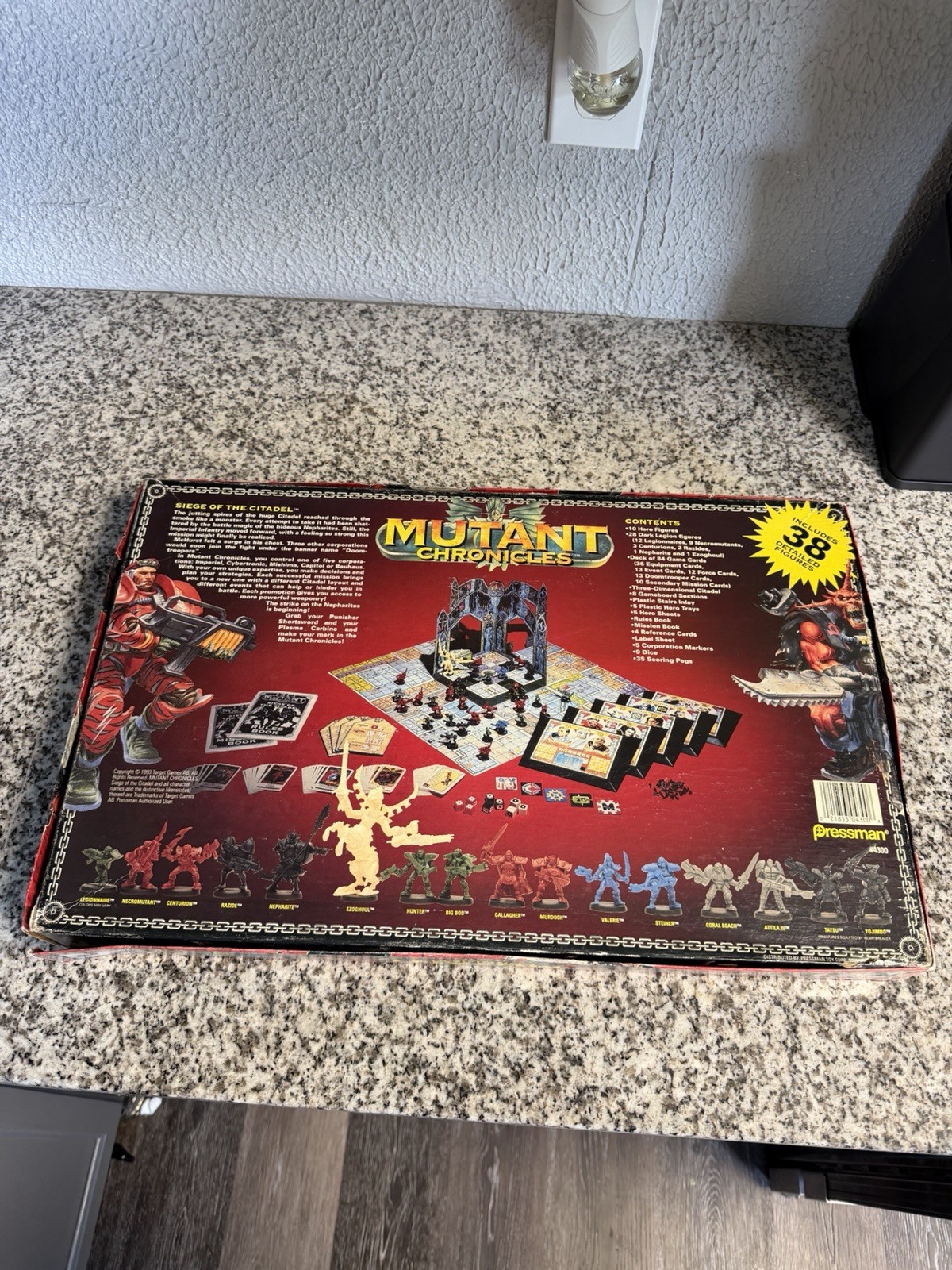COMPLETE Mutant Chronicles Siege Of The Citadel 1993 Board Game OOP Pressman