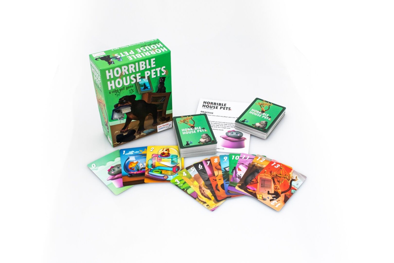 Horrible House Pets Card Game by Gut Bustin’ Games.