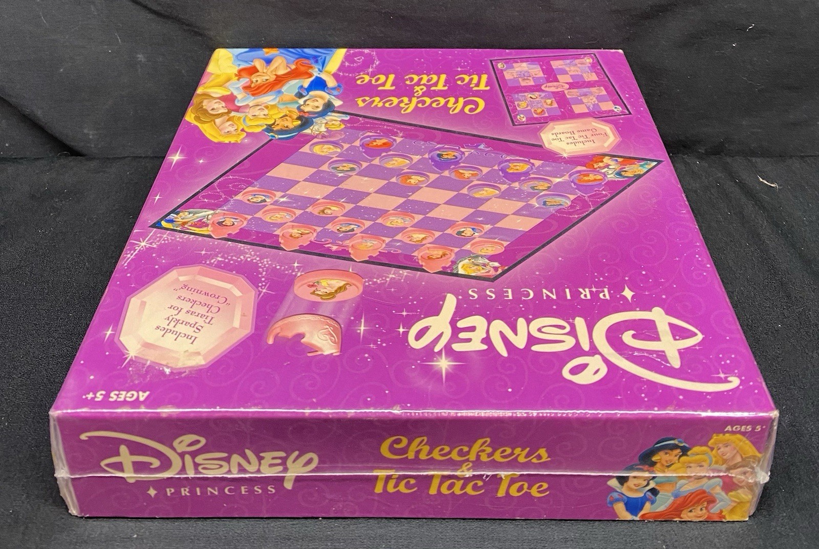 NEW Sealed Disney Princess Checkers & Tic Tac Toe Game set.