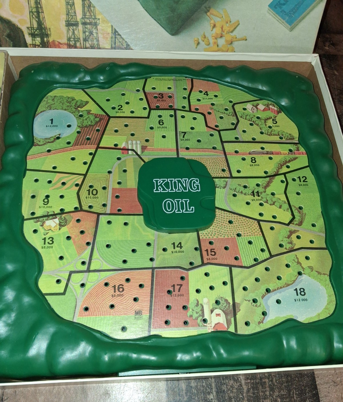 Vintage Milton Bradley King Oil 1974 Complete No. 4410 Nice Please Read