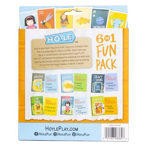 6-in-1 Kids Card Game Set – Fun Family Games, Educational & Interactive Play