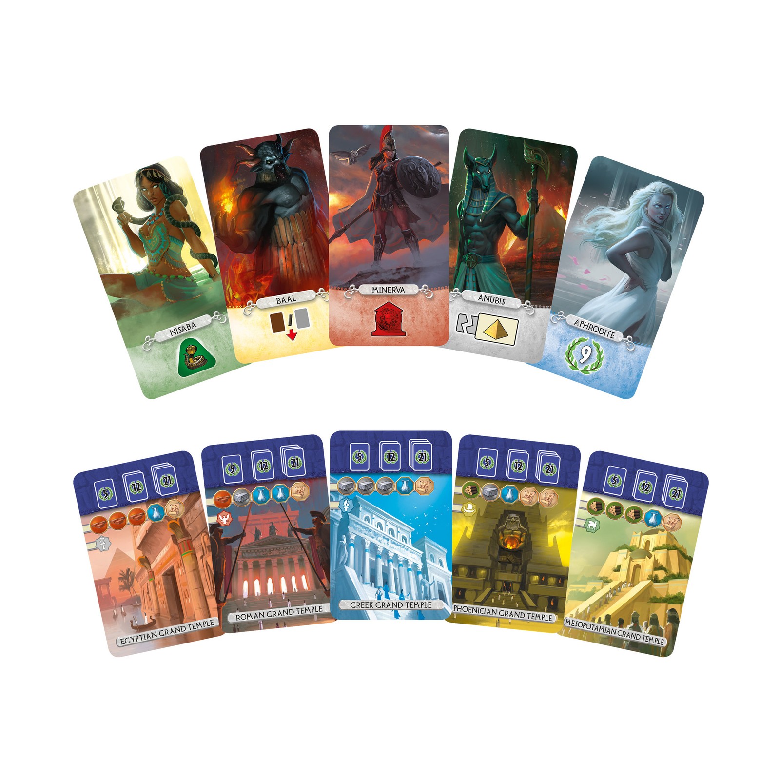 New – Repos Production 7 Wonders Duel: Pantheon Expansion – Ages 10+ | 2 players