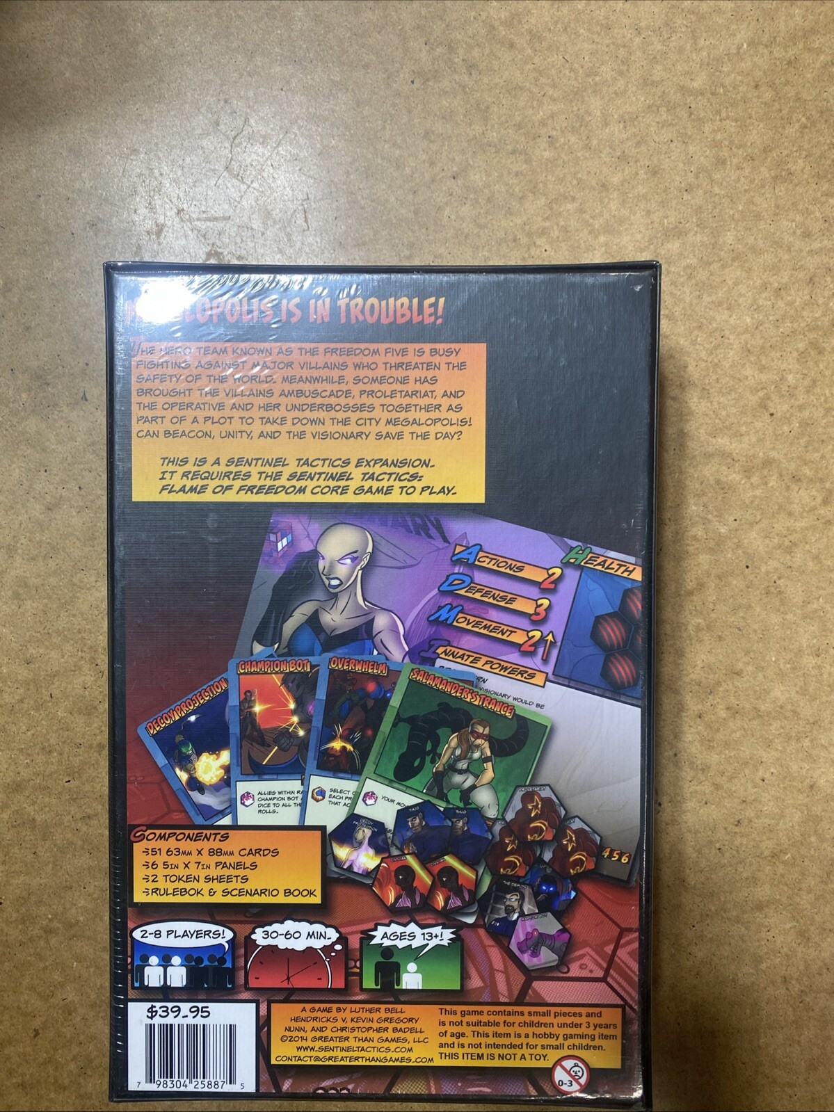 SENTINEL TACTICS UPRISING BOARD GAME Sealed
