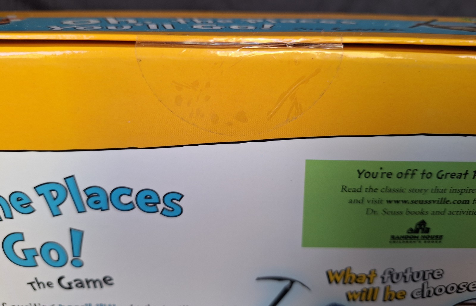 Dr Seuss Wonder Forge “OH THE PLACES YOU’LL GO”BOARD GAME AGES 8 & UP 2008