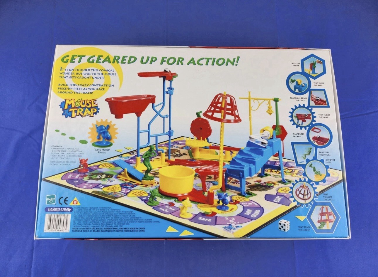 Mouse Trap Board Game Complete Milton Bradley Hasbro 100% All Parts VGUC