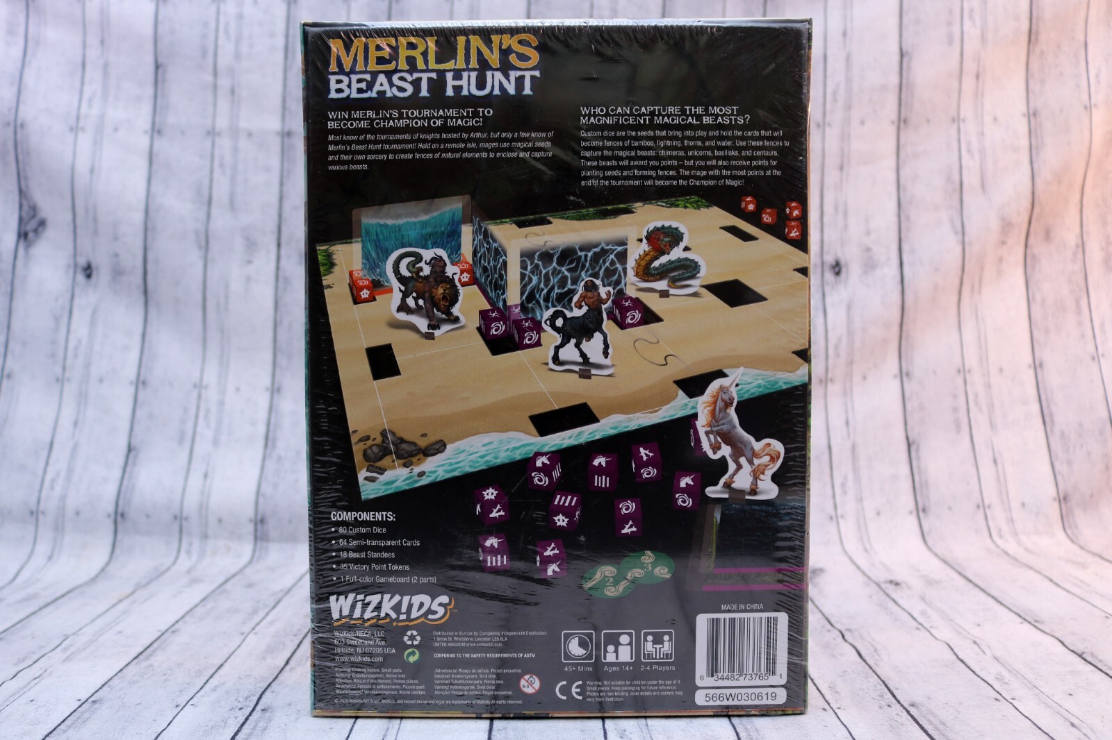 Merlin’s Beast Hunt Board Game – Ian Bach – by WizKids/NECA, New Sealed