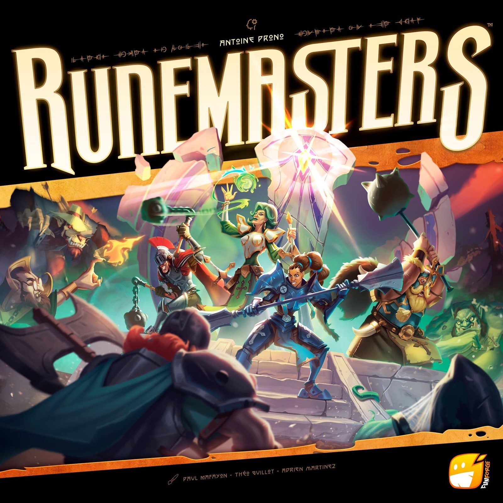 Runemasters Cooperative Board Game Tower Defense Fantasy 1 to 4 Players