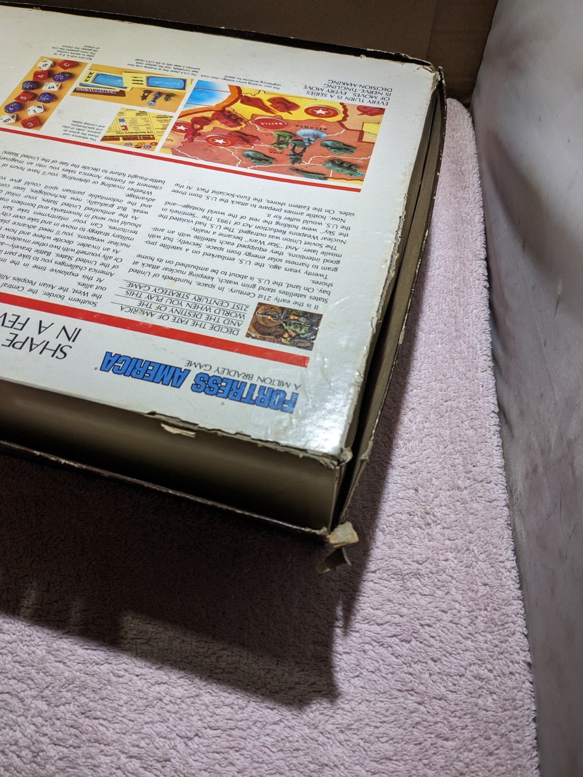 Milton Bradley Fortress America Board Game Vintage 1986 Gamemaster – AS/IS LOOK