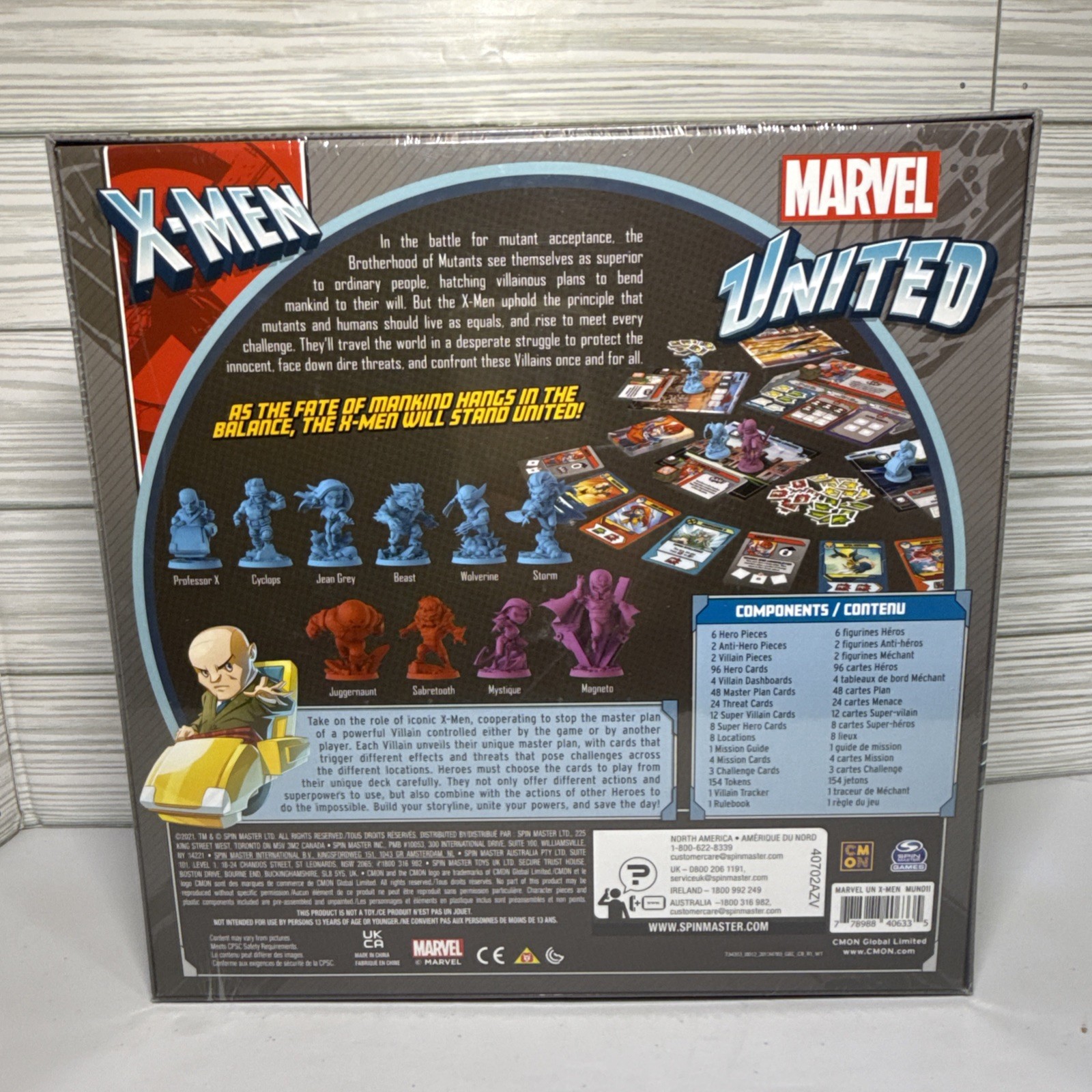 Marvel United “ X-MEN “ Board Game, 1-5 Players, Ages 14 + New/Sealed Free Ship!