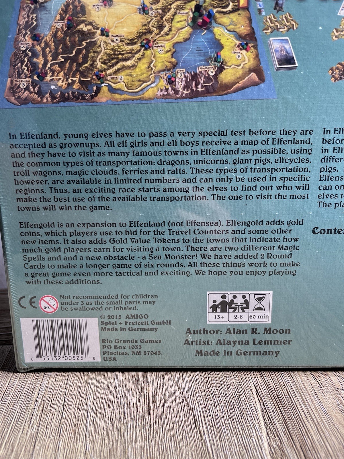 Elfenroads Board Game Alan R. Moon 2015 Rio Grande Brand New in shrink wrap