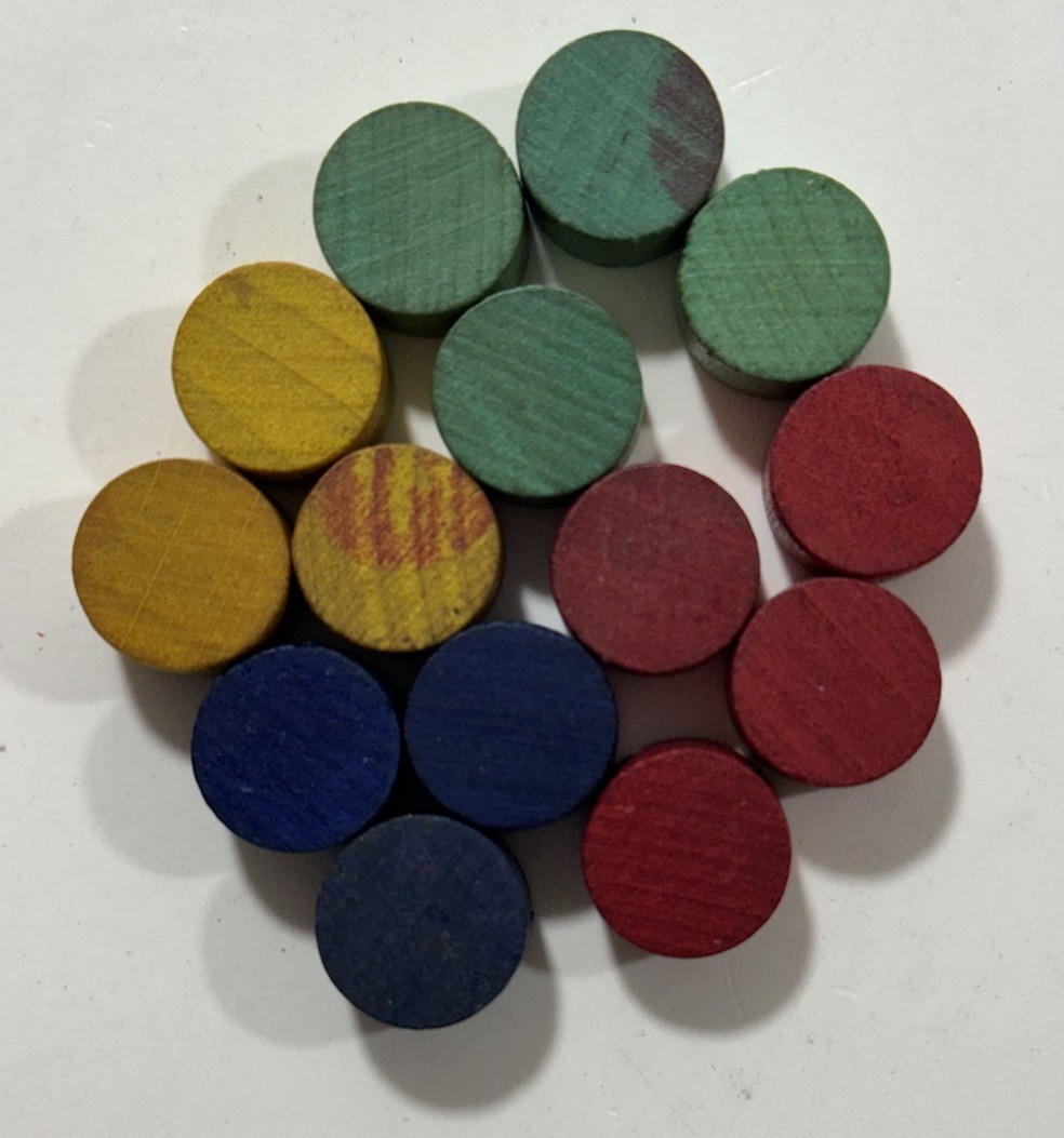 1940 PARKER BROTHERS – INDIA BOARD GAME REPLACEMENT PIECES ONLY