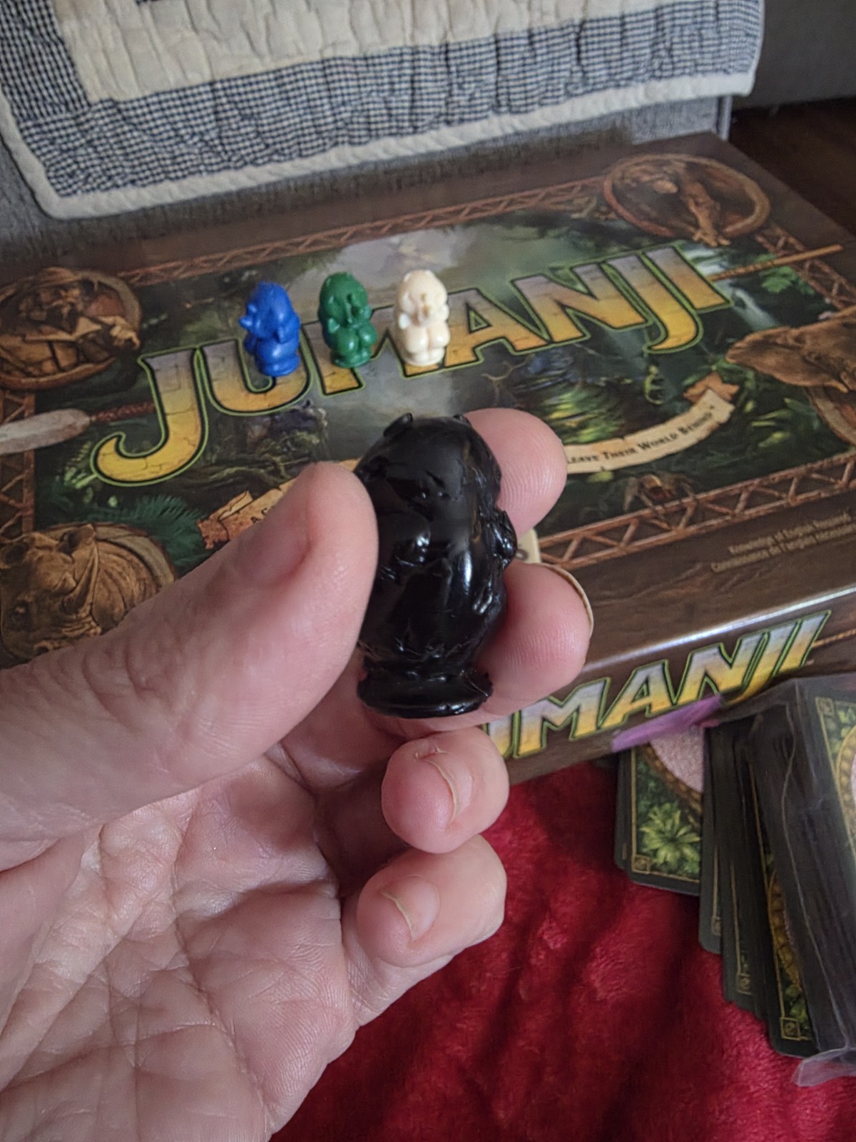 Jumanji Deluxe | 4 Rhino Movers Figures | Official Replacement Game Pieces Pics
