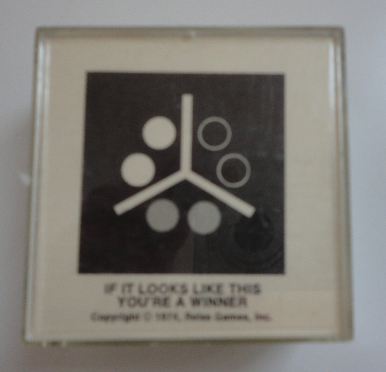 Vintage 1974 Reiss Games Puzzle Self Contained Marble Dexterity Game 1970s