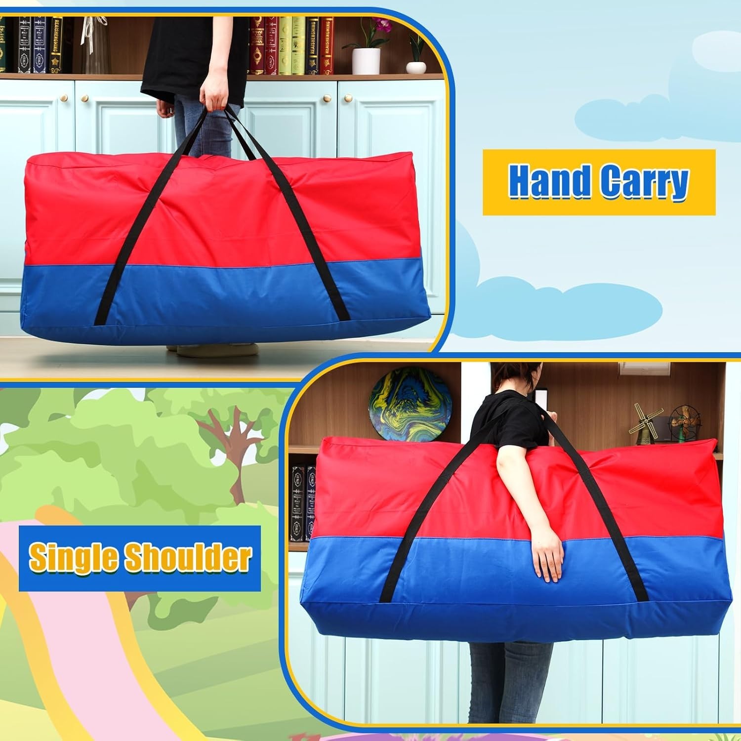 Giant 4 In a Row Game Carry and Storage Bag with Handle and Durable Zipper 47…