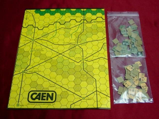 Excalibre Games 1977 : CAEN game – France Panzer Battles & Sieges Series (PUN)