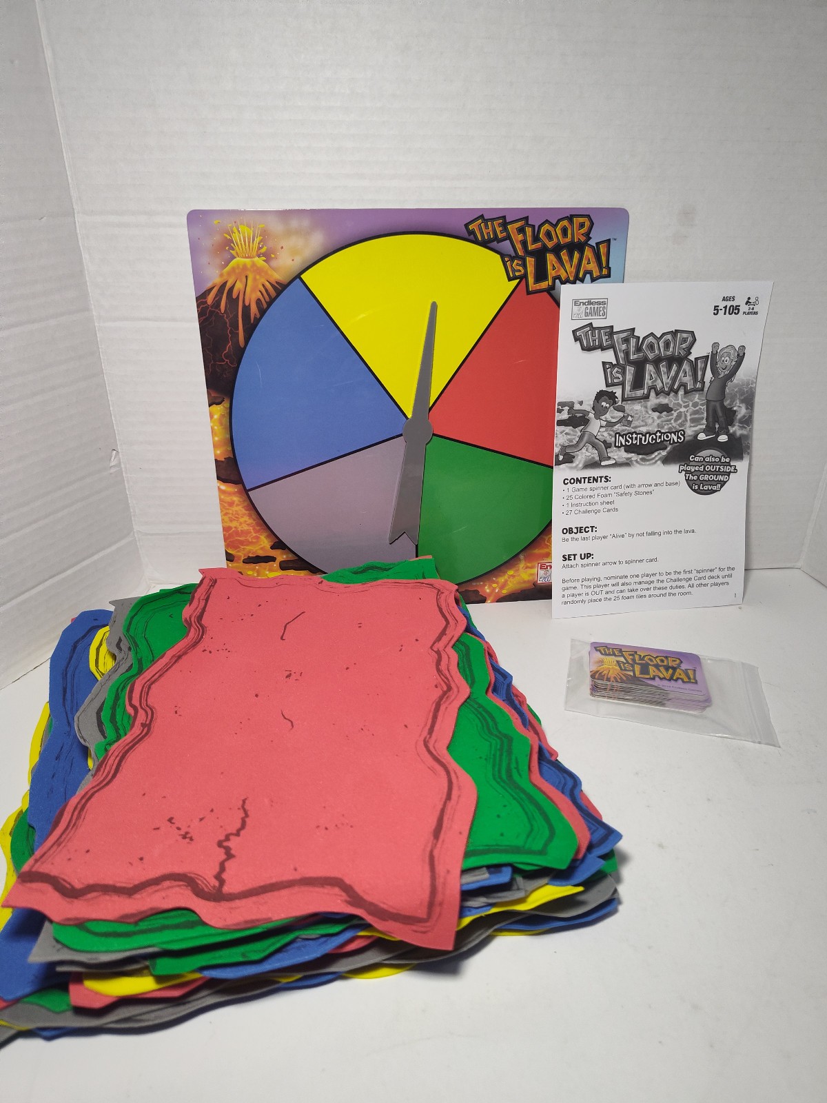 The Floor is Lava Game Endless Games Interactive Family Board Game Complete