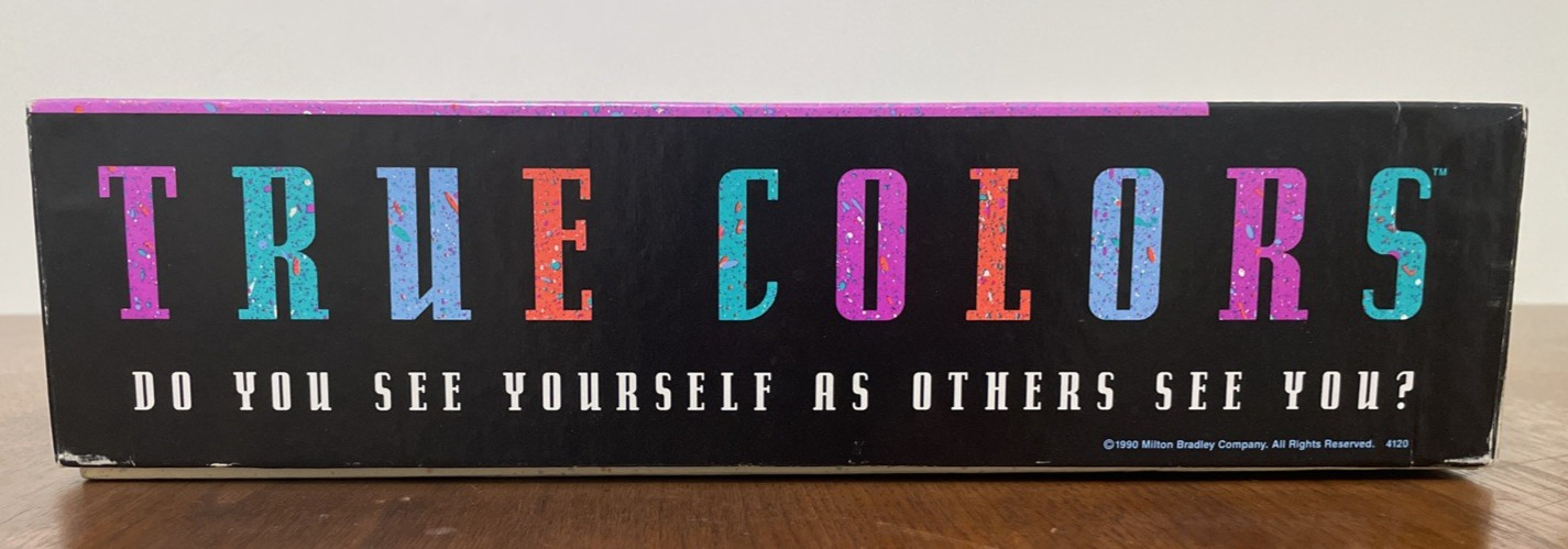 Vintage New 1990 True Colors Board Game Milton Bradley Sealed Hasbro